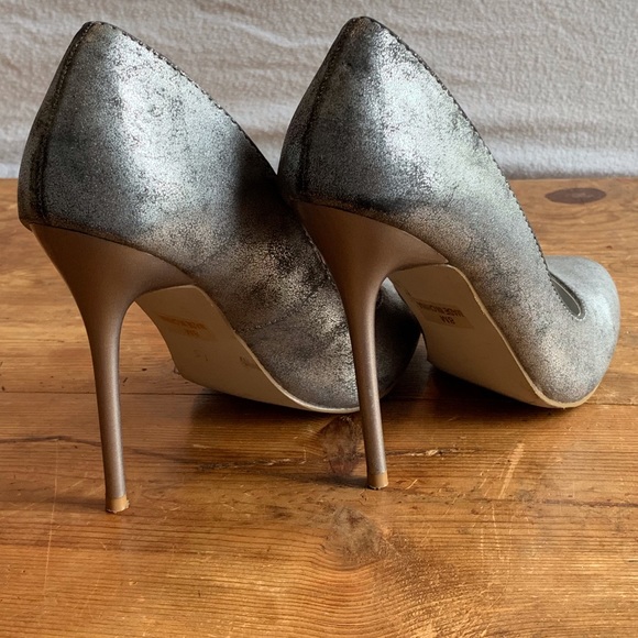 Penny Loves Kenny silver metallic stilettos - Picture 3 of 4